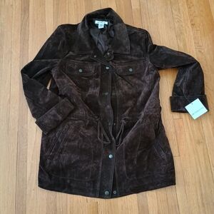 Women's Liz Claiborne Brown Suede Jacket